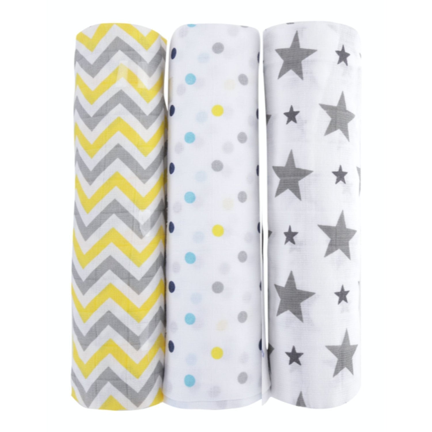 Muslin Swaddles, Pack Of 3