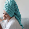 Zero Twist Luxury Bath Towel Set of 2, 100% Cotton, Turquoise & Sky Blue