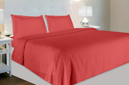 Satin Stripes Bedsheets 100% Cotton, 210 TC