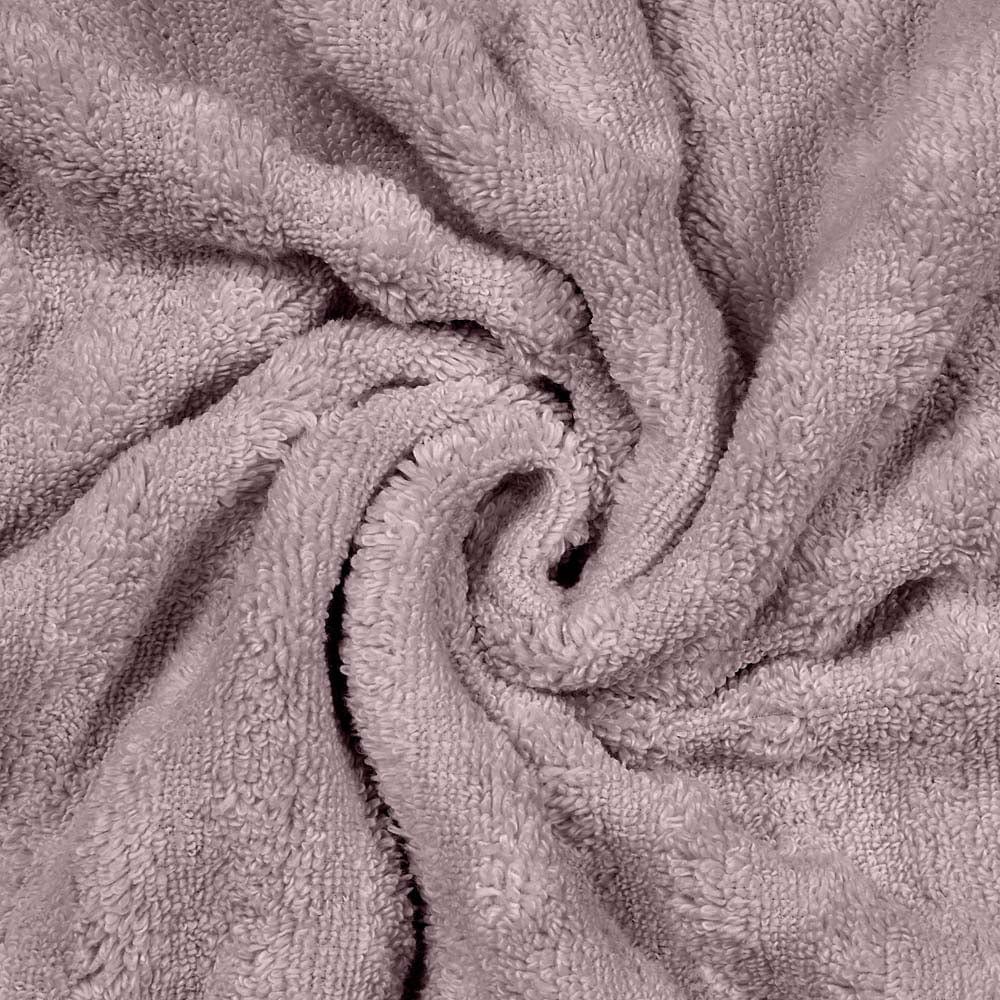 Zero Twist Luxury Bath Towel Set of 2, 100% Cotton, Mauve & Dark Grey