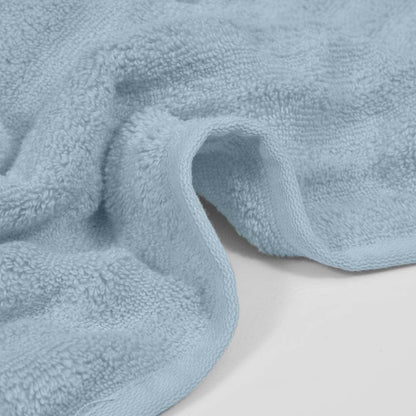 Zero Twist Luxury Bath Towel Set of 2, 100% Cotton, Turquoise & Sky Blue